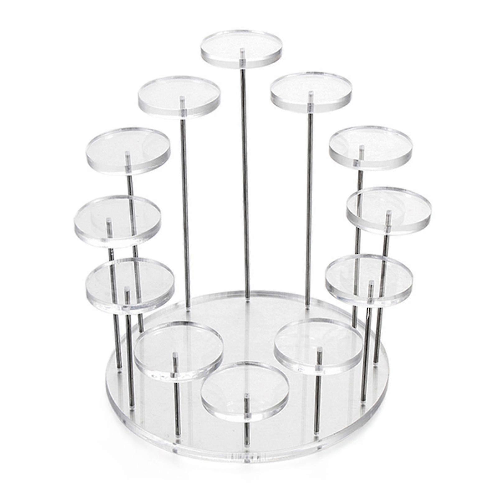 Yougang Multi-layer Cupcake Stand Acrylic Tiered Serving Round Cupcake Tower For Party