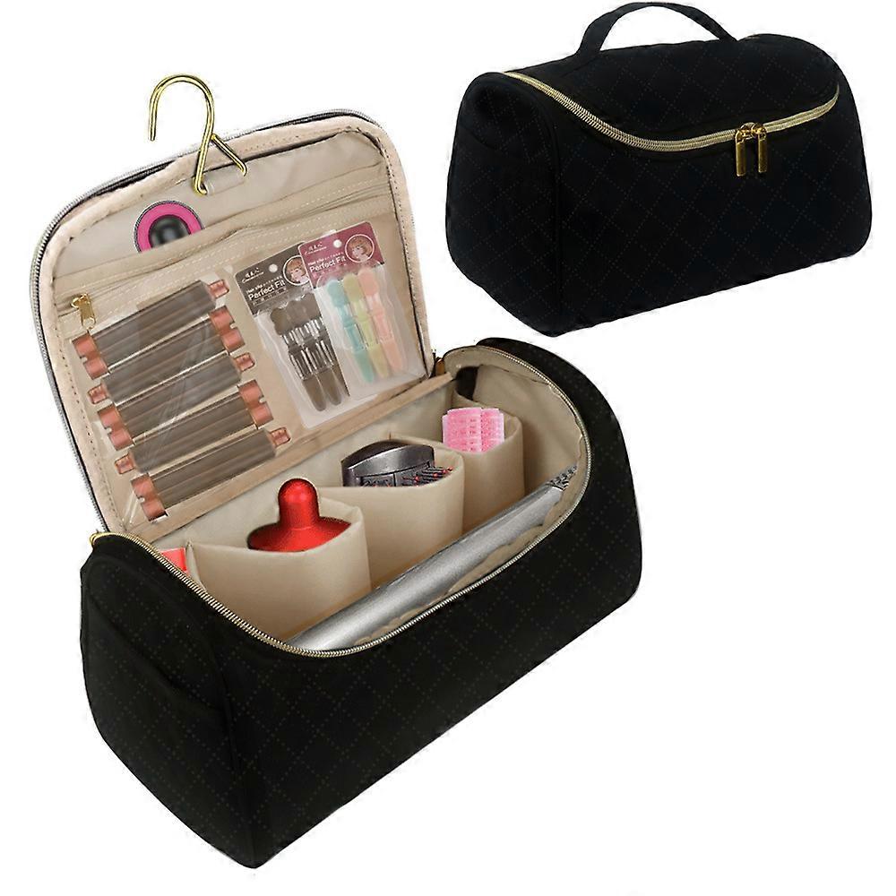 Custodia da viaggio compatibile con Dyson Airwrap Styler, custodia portatile per asciugacapelli sospesa con tasche laterali in rete, custodia per accessori per asciugacapelli