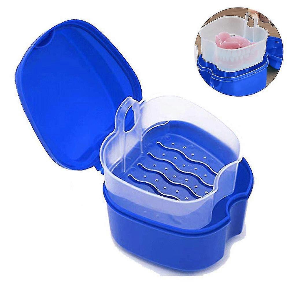 Denture Case, Denture Bath Box Case Dental Orthodontic Retainer