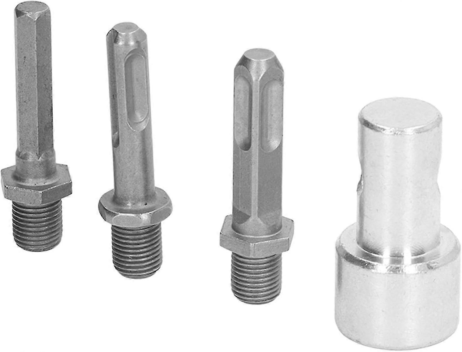 Garden Auger Power Drill Adapter Auger Adapter 1 To Power Auger 3 Drill Adapter Carbon Steel Round Chuck 2 Pits 2 Slots Garden Auger Drill Connector G