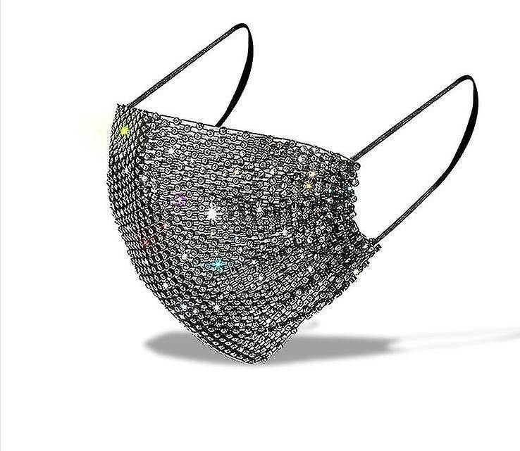 Women's Face Mask With Rhinestones