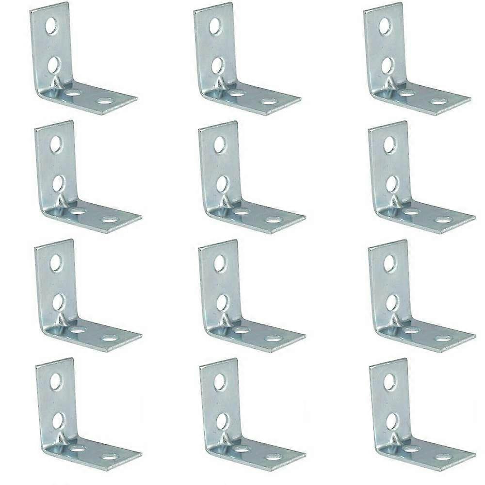 12pcs Small L Shape Corner Brackets 90 Degree Angle Bracket Joint Fastener Furniture Door Cabinet Drawer Shelf Holder