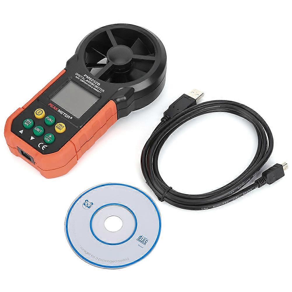 PEAKMETER PM6252B High Precision Handheld Digital Anemometer Wind Speed Meter Gauge
