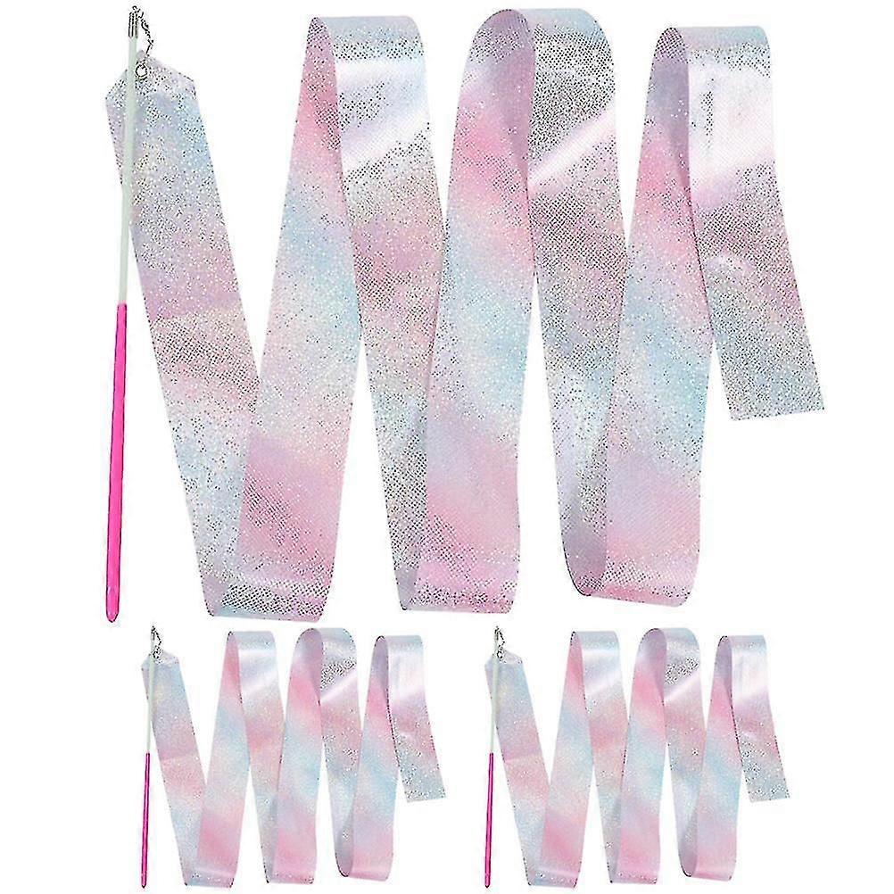 3 قطع الجمباز الشريط اللياقة البدنية الجمباز الشريط الجمباز أداء الرقص الشريط