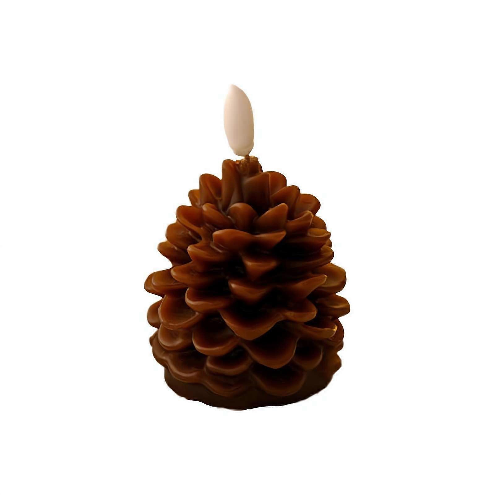 Luminara Flameless Battery Operated Pine Cone Led Candle Lights for Birthday