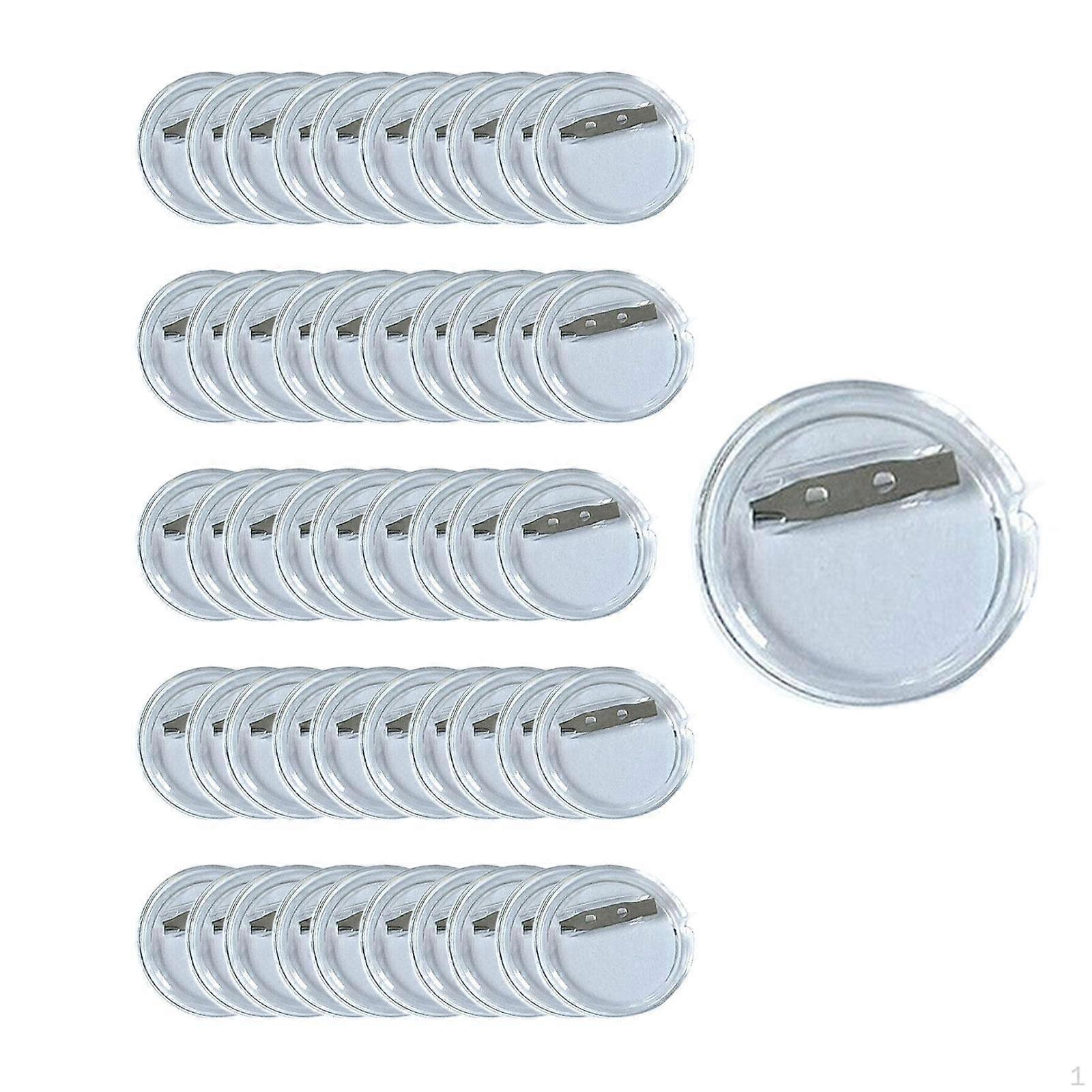 50 Pack Button Pin Badges Machine Round Gift Acrylic Present Unisex Supply Components