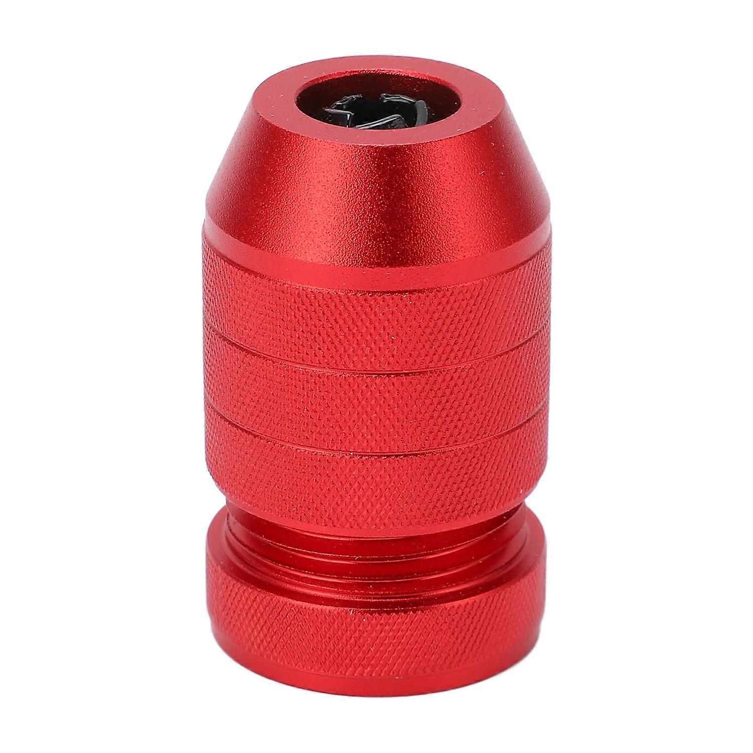 Adjustable Drill Stop Collar Aluminum Alloy Red Anti Slip Nylon Inner Ring Drill Stop Collar for Woo
