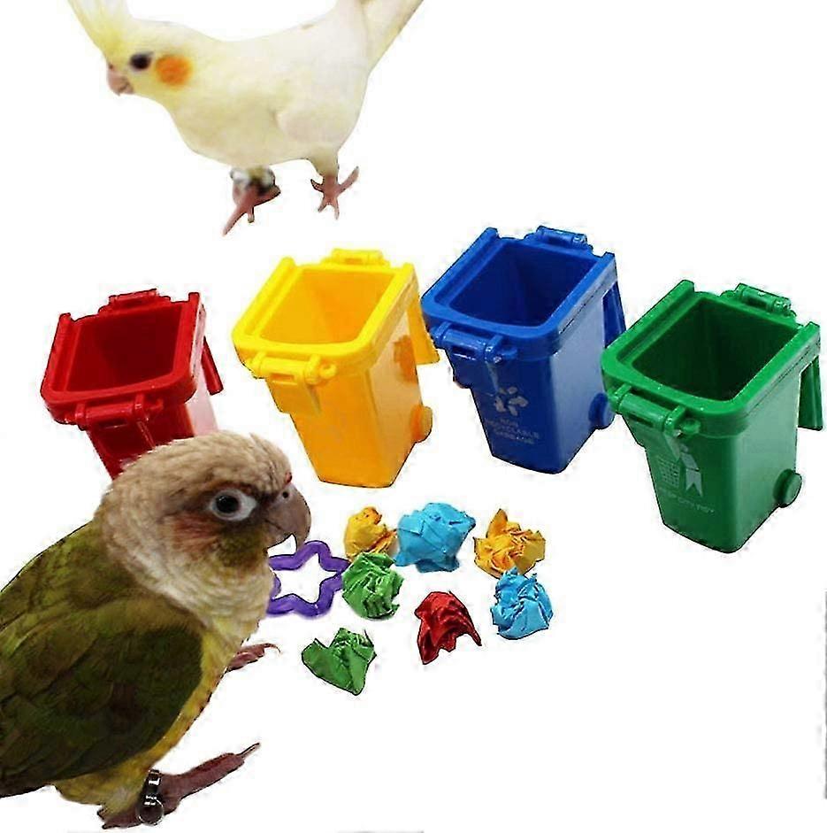 Color classification: Box bird toys teaching toolbox parrot toys educational interactive toys
