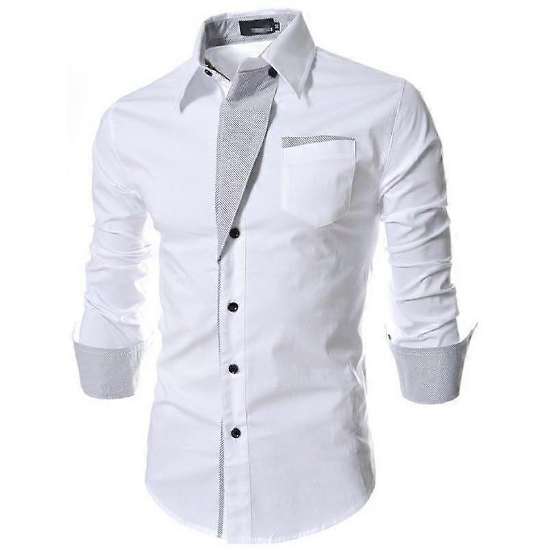 Camicia a maniche lunghe da uomo Camicia casual traspirante Camicia di grandi dimensioni