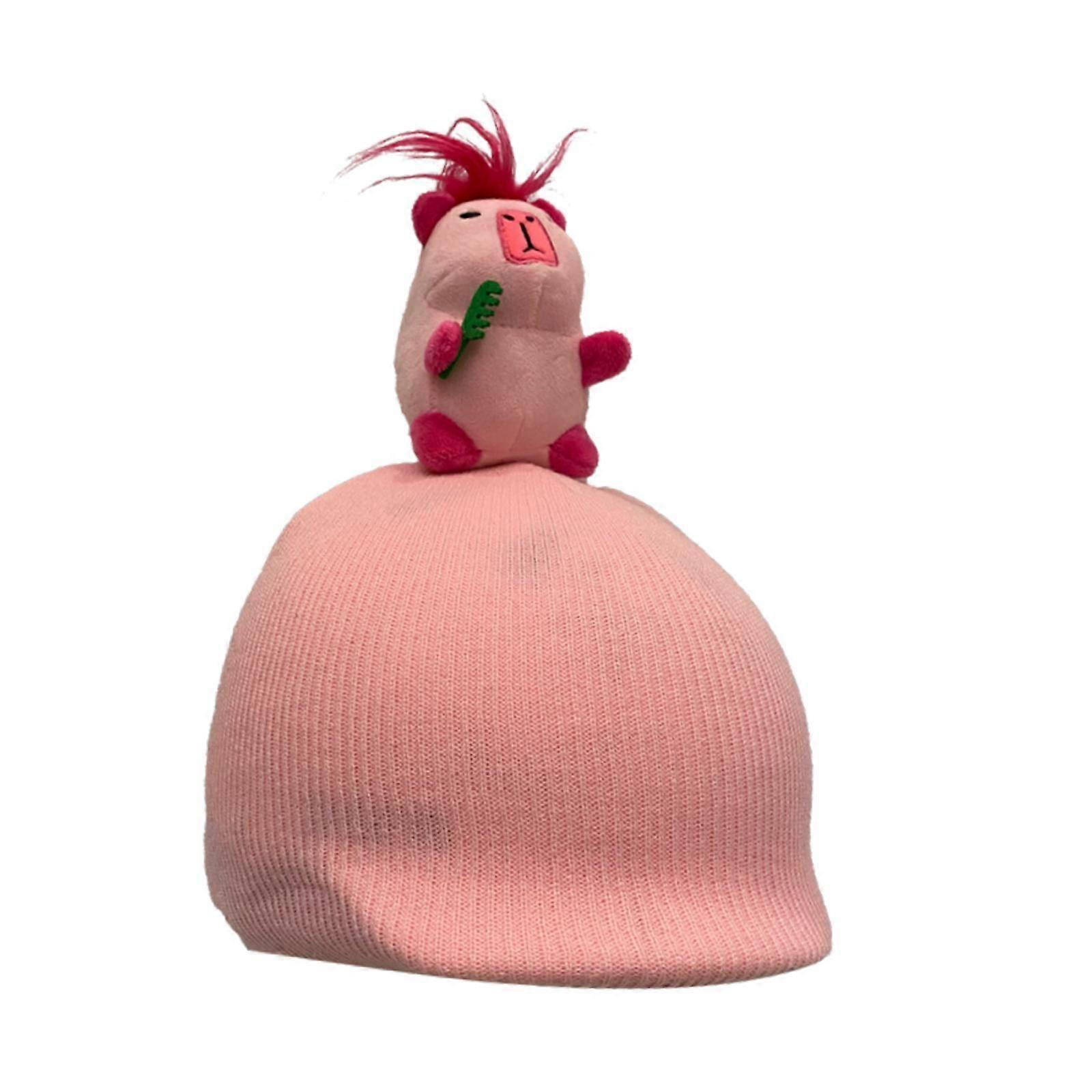 Capybara Ski Helm Abdeckung Lustig für Single Board Double Board Skating Reiten Rosa
