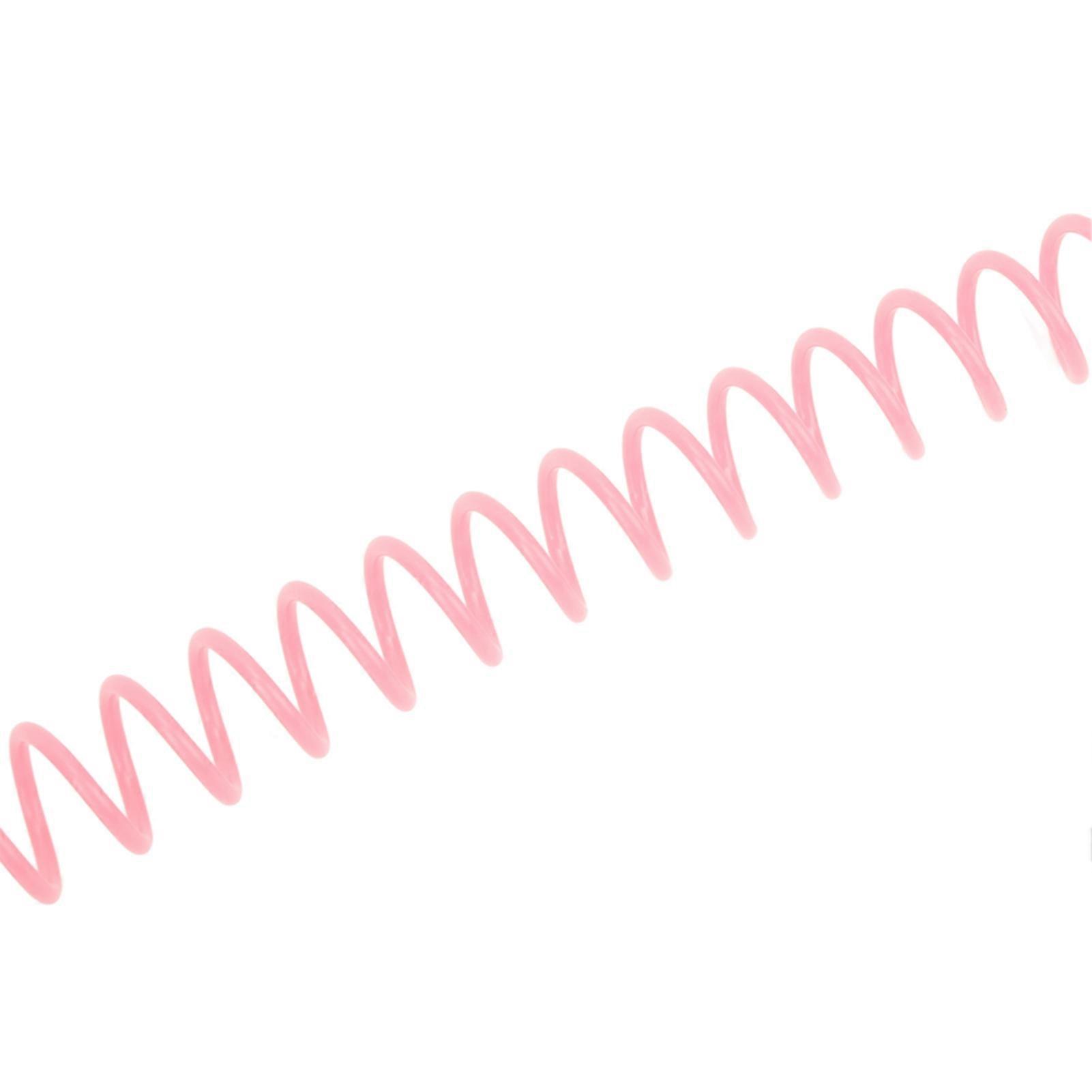 20pcs 30 Holes 13mm Diameter Large Capacity Spiral Binder Kit Pink