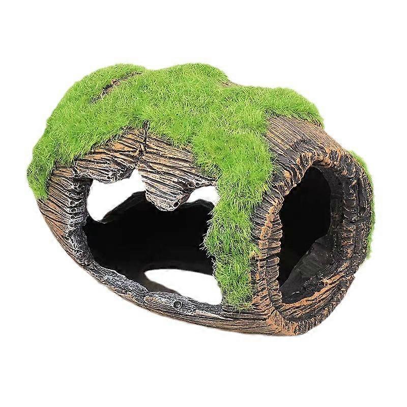 Fish Tank Ornament Aquarium Hideout 5 Inches Small Resin Natural Decor for Betta Fish and Shrimp