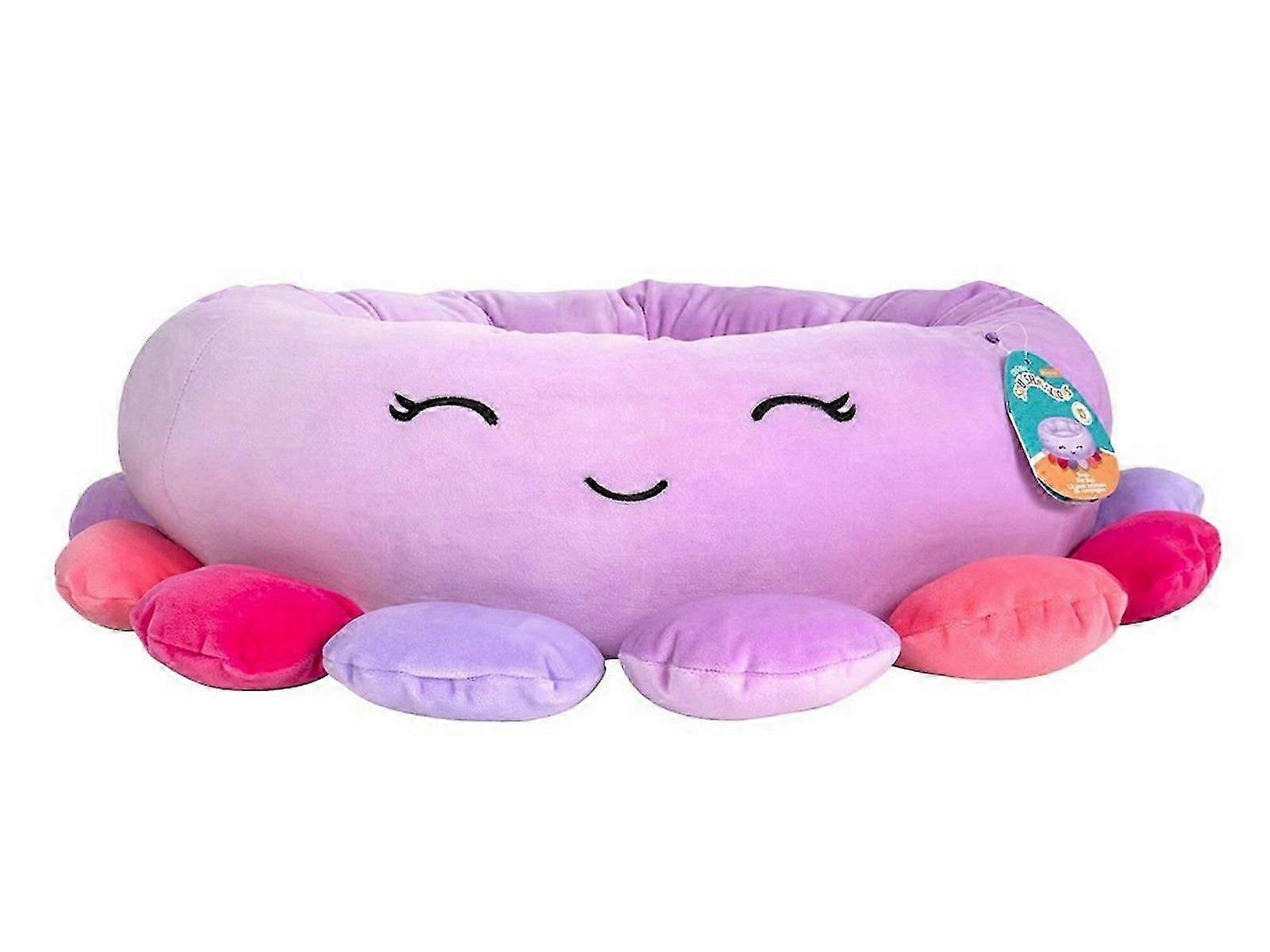 40cm Cartoon Octopus Pet Bed Cat Dog Calming Sleeping Bed Plush Pet Kennel Bed