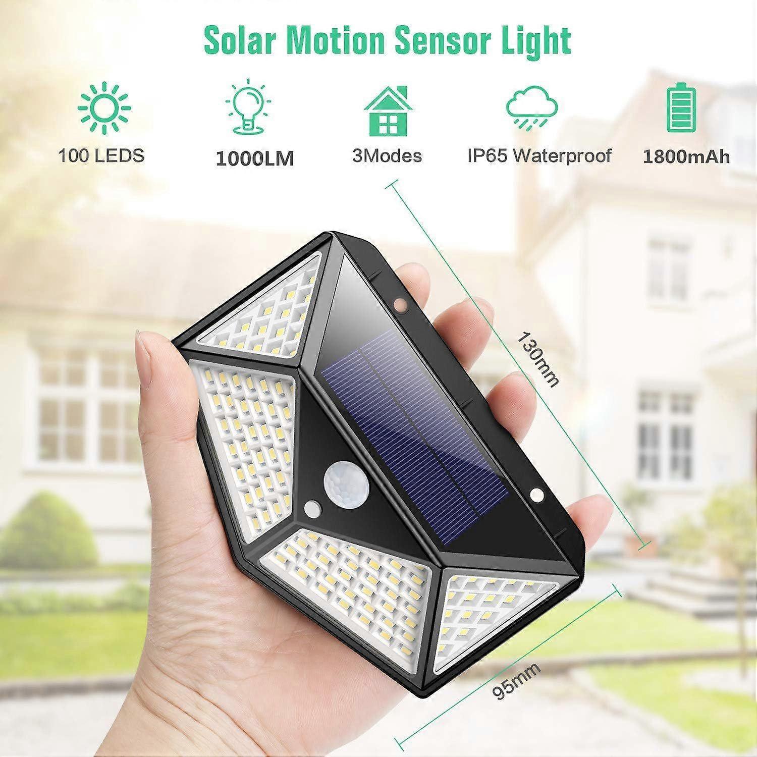 Outdoor solar light 100LED 4 pcs