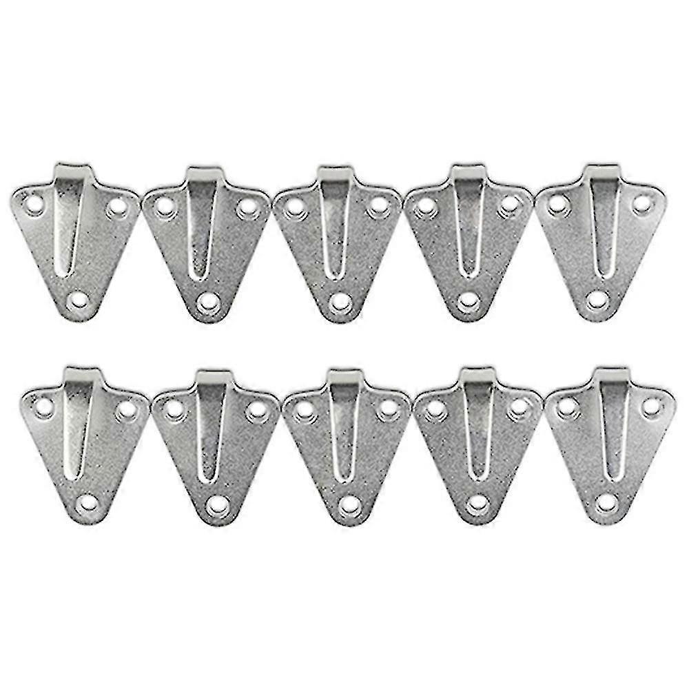10pcs Three-hole Waterproof Tarpaulin Hook Trailer Connecting Net Hook Hook Iron Plate Hook Suitabl