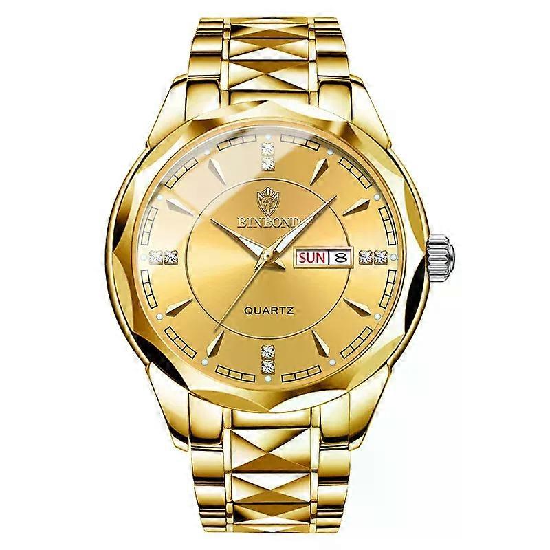 Montre Homme עסקים יום יומי אופנתי עמיד למים פלדה מלאה קוורץ שעונים לגברים ספורט תאריך שבוע שעון Relogio Masculino