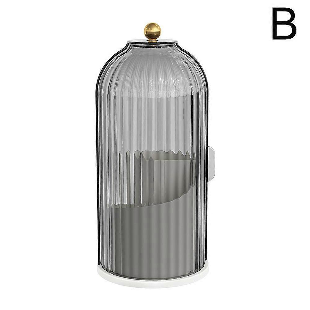 Rotating Storage Tube 360 Degree Spinning Organizer Large Capacity Multi-Compartment Desktop Decor