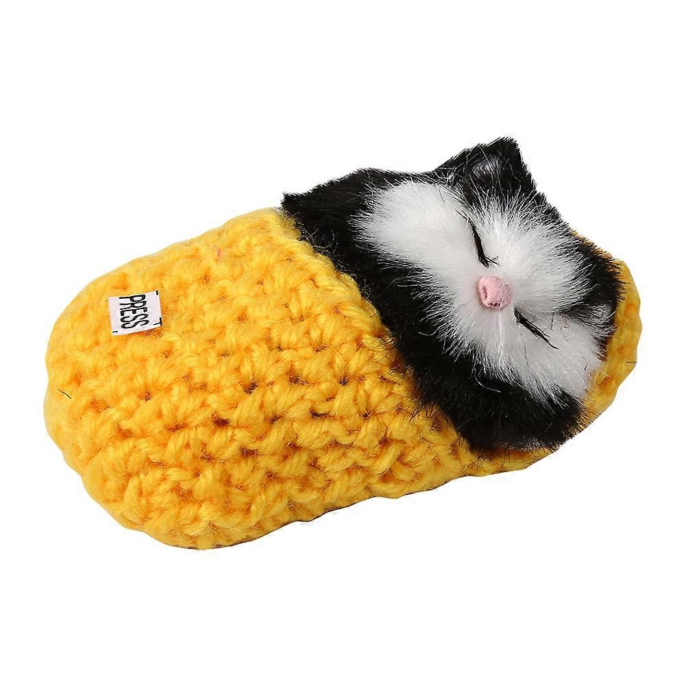 Cute Mini Simulation Sound Cat Plush Toy Doll for Kids, Soft Kitten Stuffed Animal, Perfect Christmas Gift