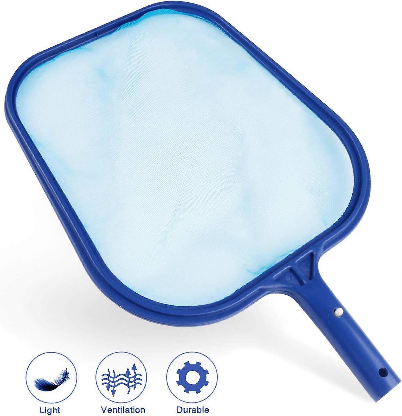 Pool Skimmer Net - Heavy Duty Blue Mesh - For Efficient Pool Cleaning