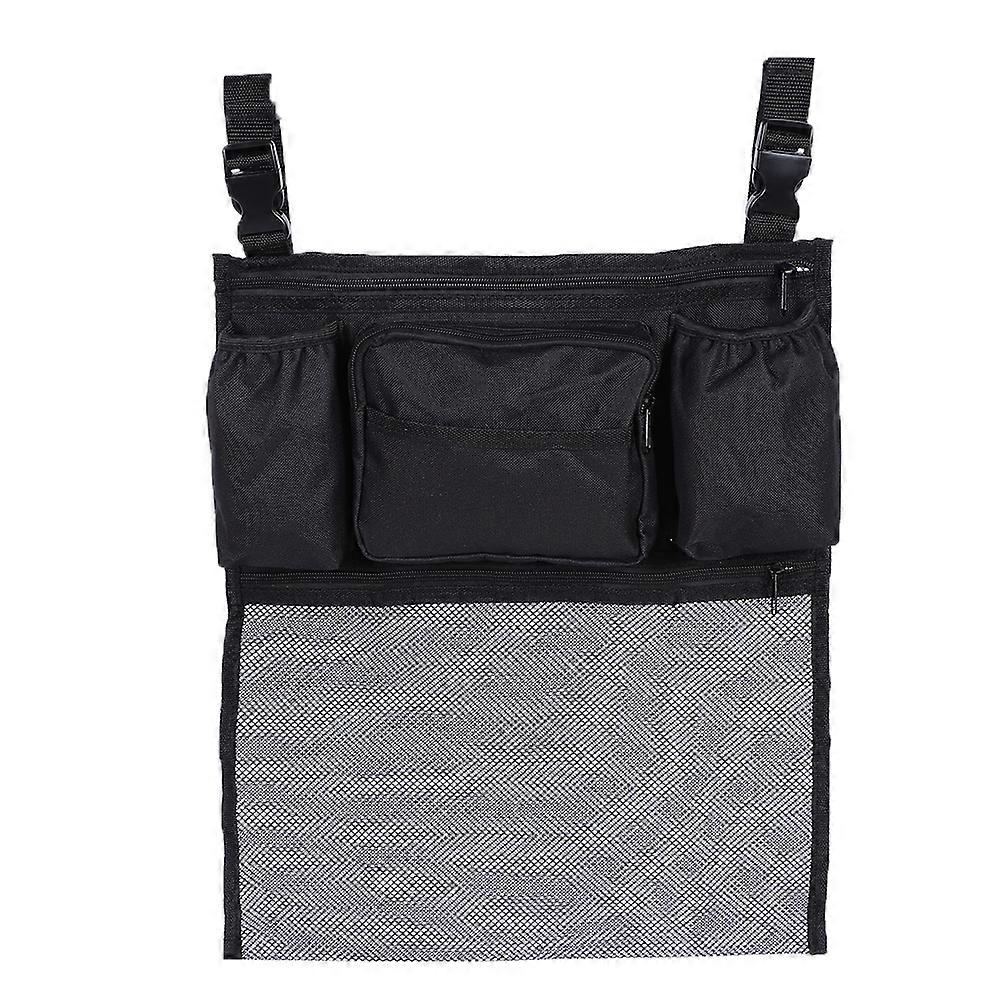 6 Pockets Wheelchair Back Storage Bag - Durable Mesh Cloth Garden Cart Organizer for Easy Access and Convenience
