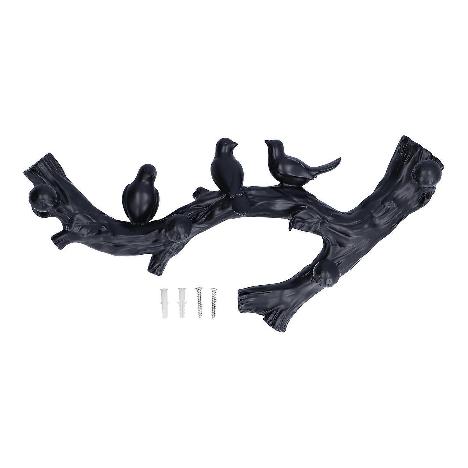 Decorative Hook Bird Branch Shape Three Dimensional Wall Mounted Home Decoration AccessoriesMedium (38cm)