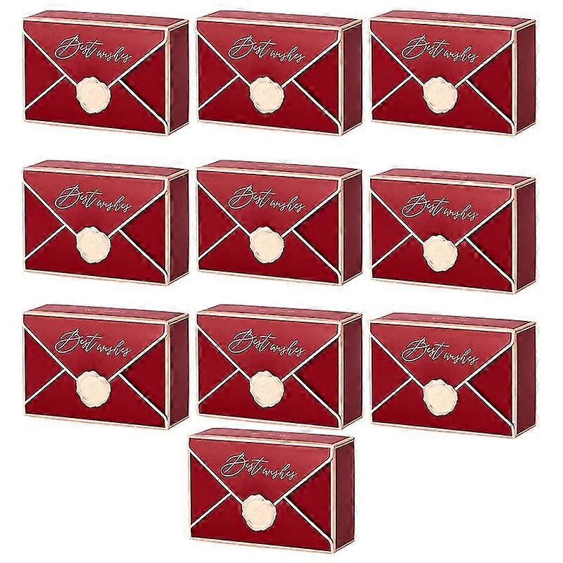 10pcs Lightweight Candy Box Fine Workmanship Paper Decorative Portable Gifts Candy Case For Wedding