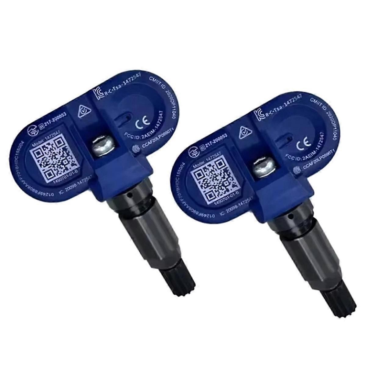 2pcs Bluetooth TPMS Sensor 1490701-01-B for Y X S 2020-2024 Tire Pressure Sensor Monitor 1490750-00-A