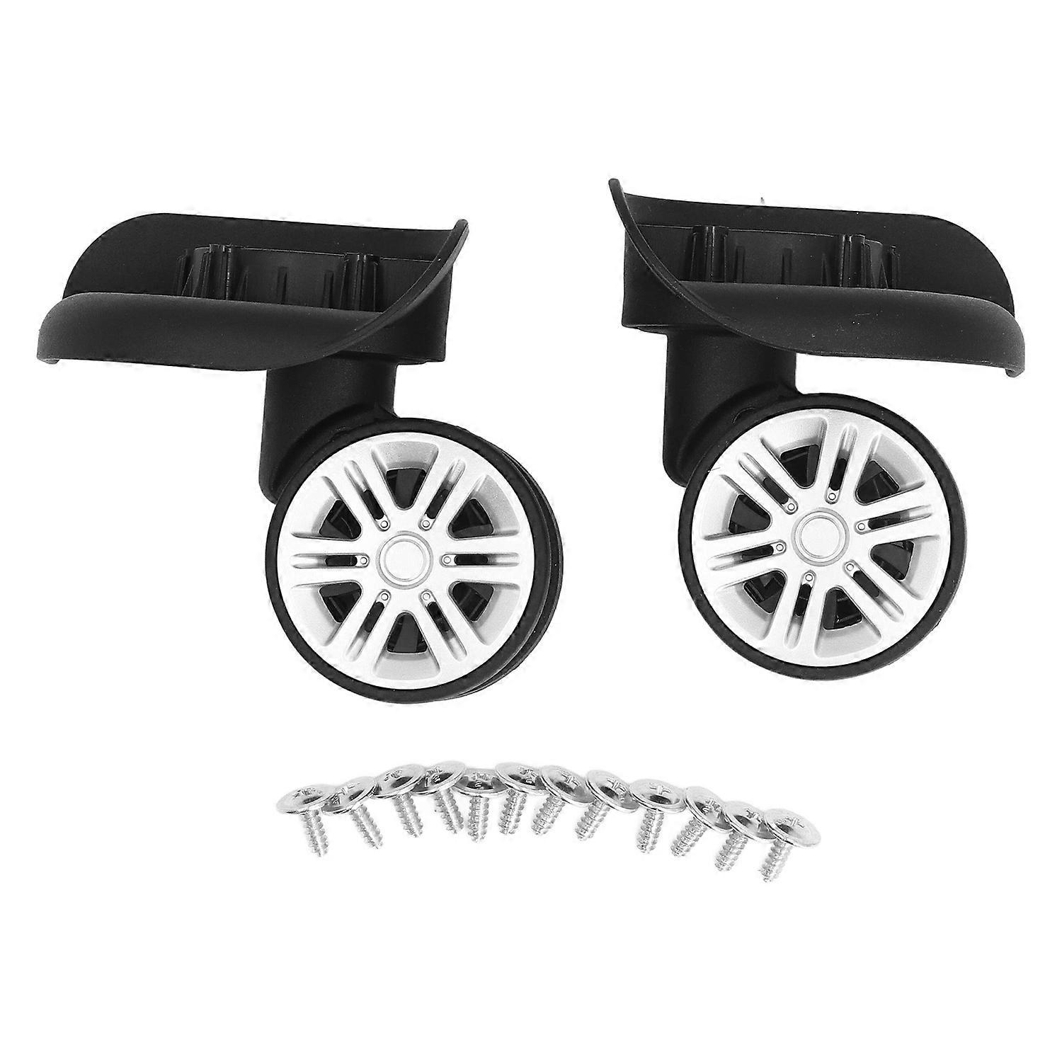 1 Pair Luggage Suitcase Wheels Trunk Universal Caster Spare Part Replacement for Luggage Suitcase Tr