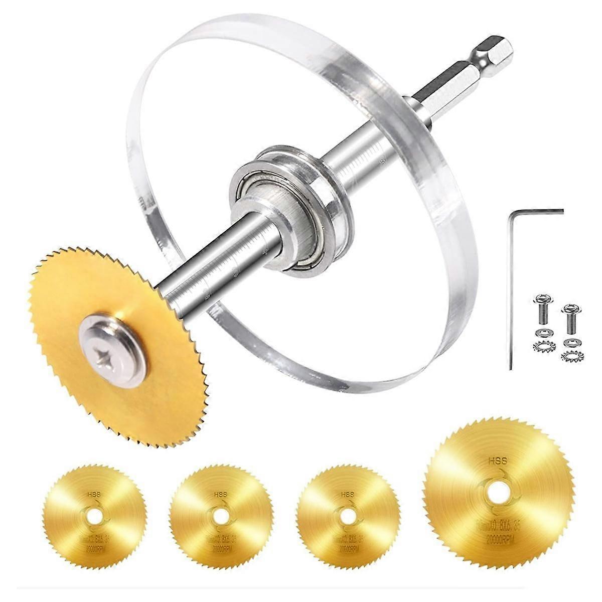 1/4In Hex Shank PVC Pipe Inside Cutter, PVC Cutting Tool with Scaled Adjustable Depth Gauge for Cut