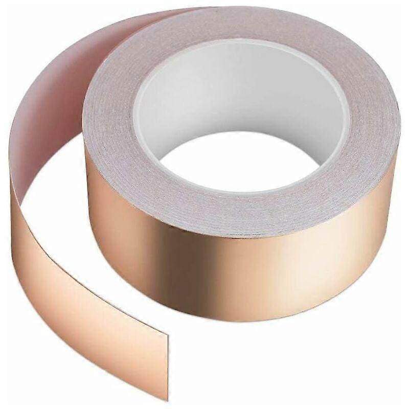 Decorative & Protective, Copper Foil Tape for Multifunctional Use, High Tensile Copper Foil for EMI Shielding, Double Sided Conductive, Resistant to
