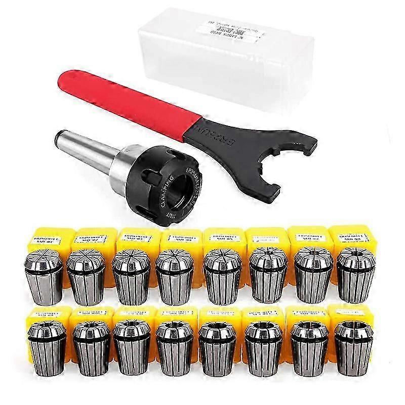 ER25 Collet Set Chuck with MT2 ER25 M10 Motor Extension Rod, CNC Engraving Machine or Milling Lathe Tool js