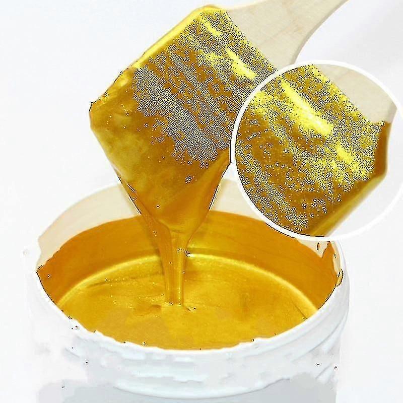 طلاء ذهبي لامع 50 جرام ، خشب ، ورنيش معدني - لا طعم له بأساس مائي