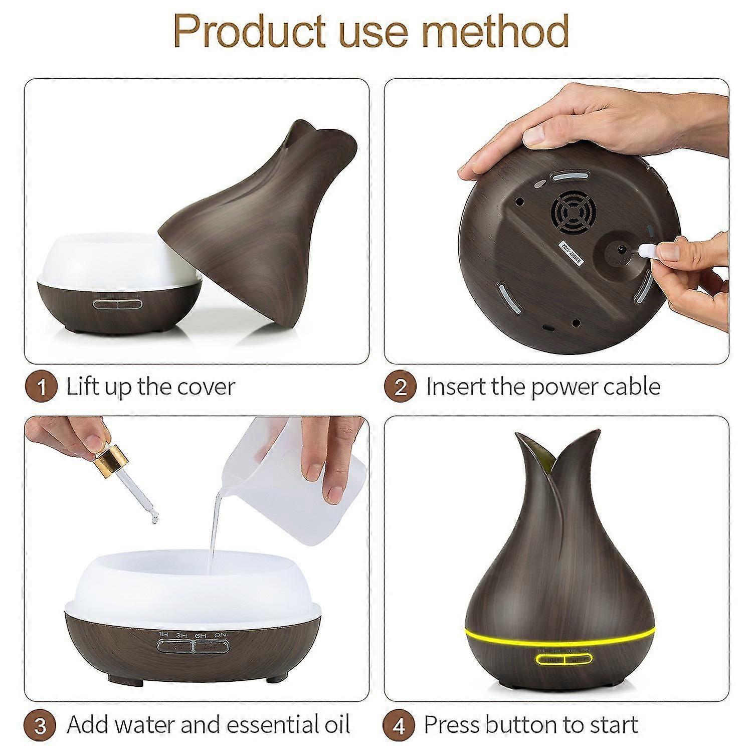 Aroma Diffuser 400ml Ultrasonic Diffuser