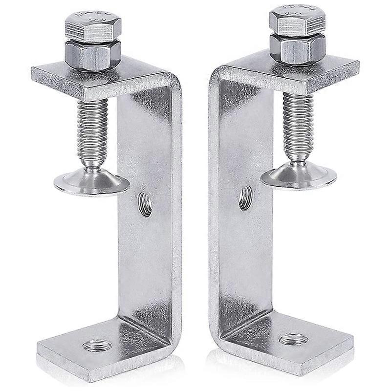 Abrazadera de metal resistente, abrazadera en C, abrazadera para carpintería con aberturas de mordaza anchas, 2 piezas