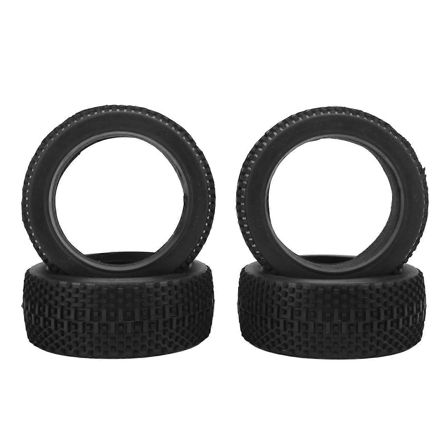 4pcs RC Car Rubber Tires - Shock Absorbing RC Tyres for Enhanced Performance