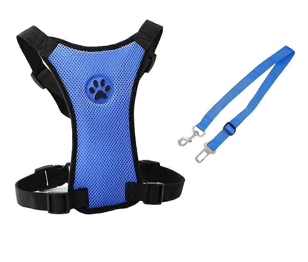 Medium Size Adjustable Soft Breathable Multi-Function Dog Harness for Comfort and Control
