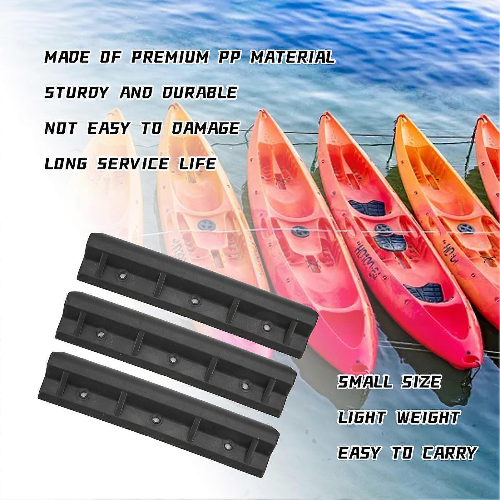 Kit De 3 Pales De Rechange Pour Pagaie De Kayak Gonflable – 40x18cm – Noir – Plastique