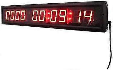 Large Red LED Digital Countdown Clock 1.8 Inch Indoor