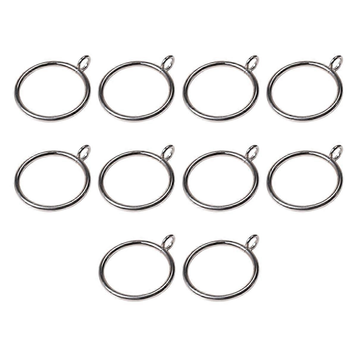 silver Curtain Rings with Eyelet Apply for Curtain Rod
