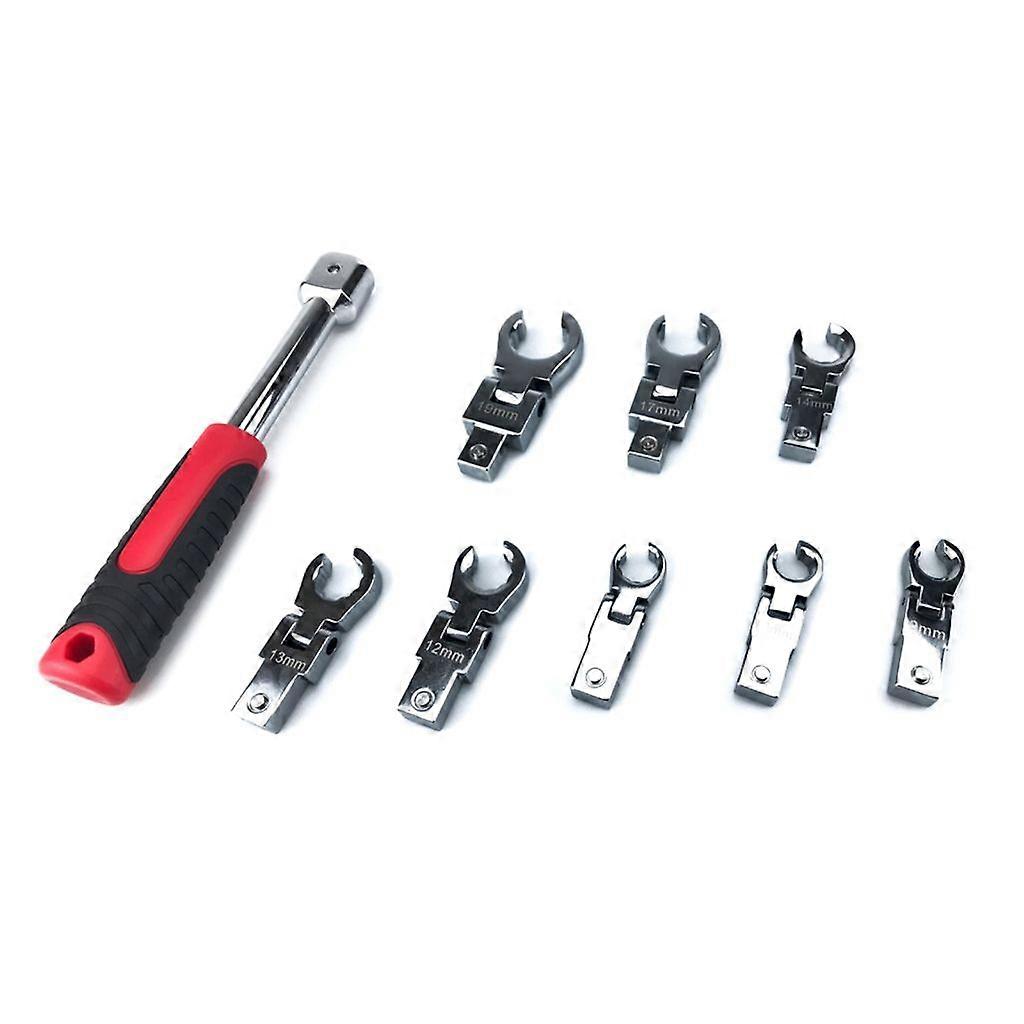 Portable Ratchet Wrench Shaking Head Interchangeable Combination Set Removable