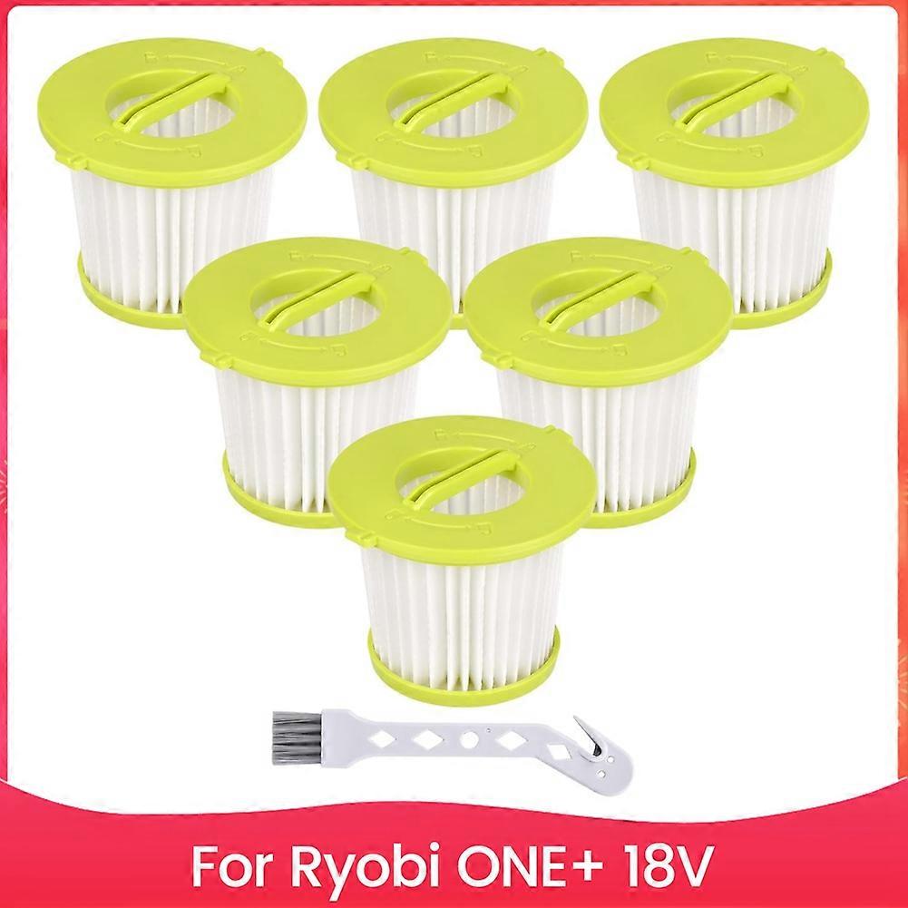 6 Pack PCL700 Filters Replacement for Ryobi ONE+ 18V Handheld Vacuum Models PCL704,PCL705,Part A32F0