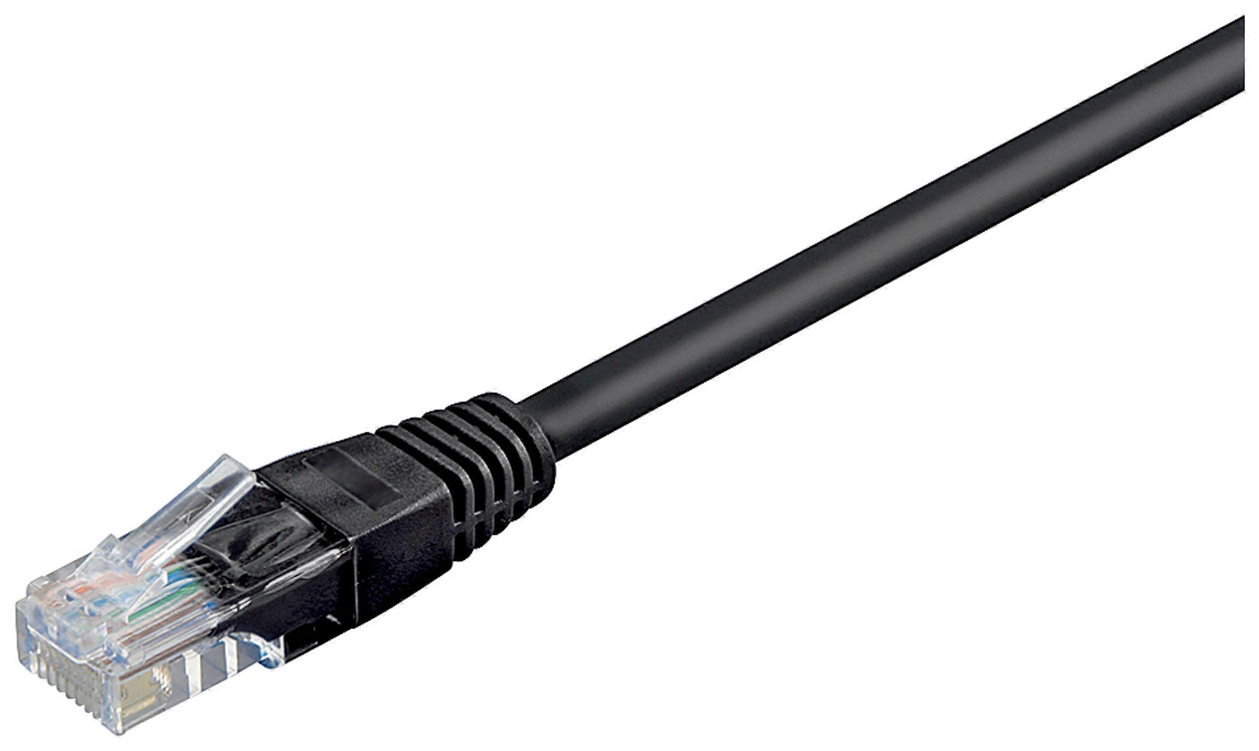 96255 CAT 6 跳线 U/UTP 黑色 - CCA 材料