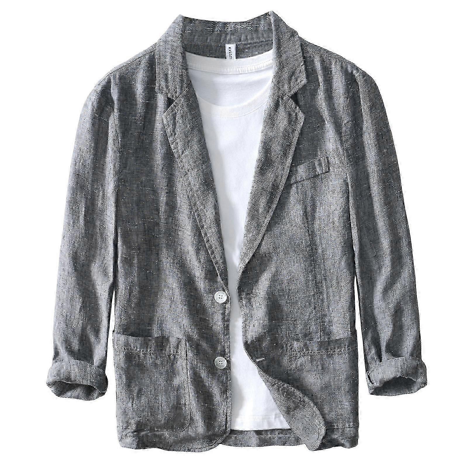 Men's Fit Linen Jacket Blazer