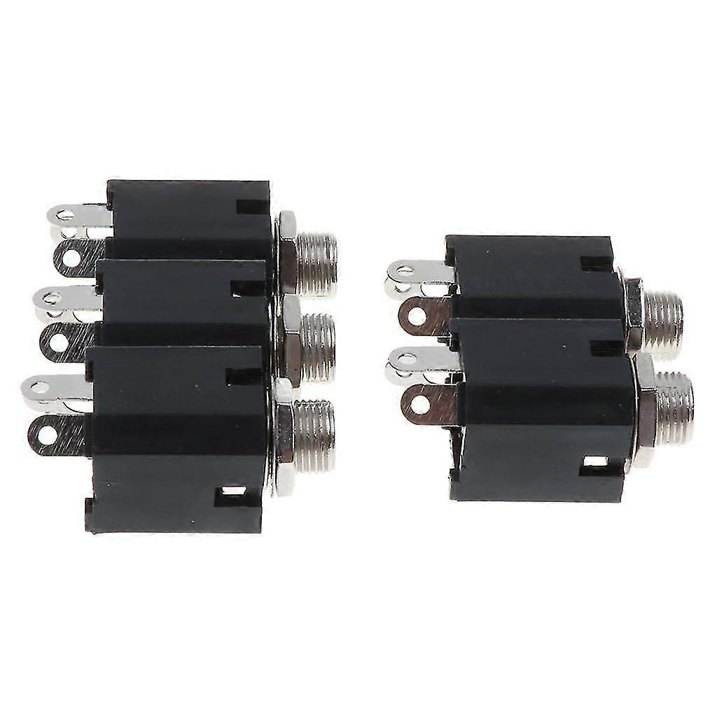 6.5mm/0.26inch Mini Female Headphone Jack Plug Mono Audio Panel Mount