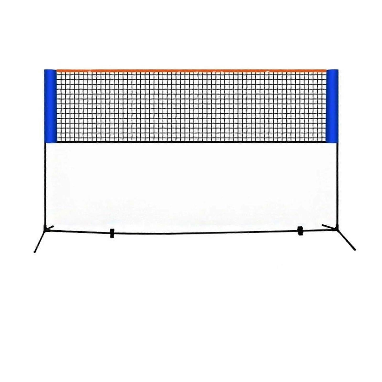 Badminton Net Outdoor Indoor Sports, Adjustable Height Volleyball Tennis Training Square Net, Durable Fabric, Easy Setup