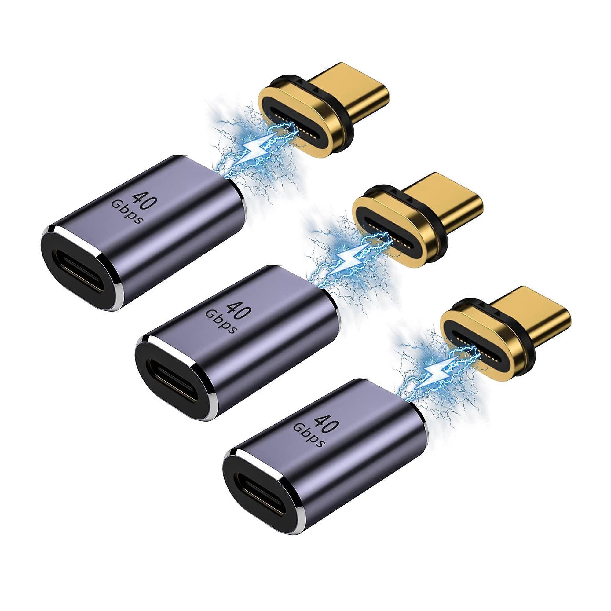 USB C to USB C Magnetic Adapter 24 P Type C Connector Support USB4.0 PD 140W Chargeing