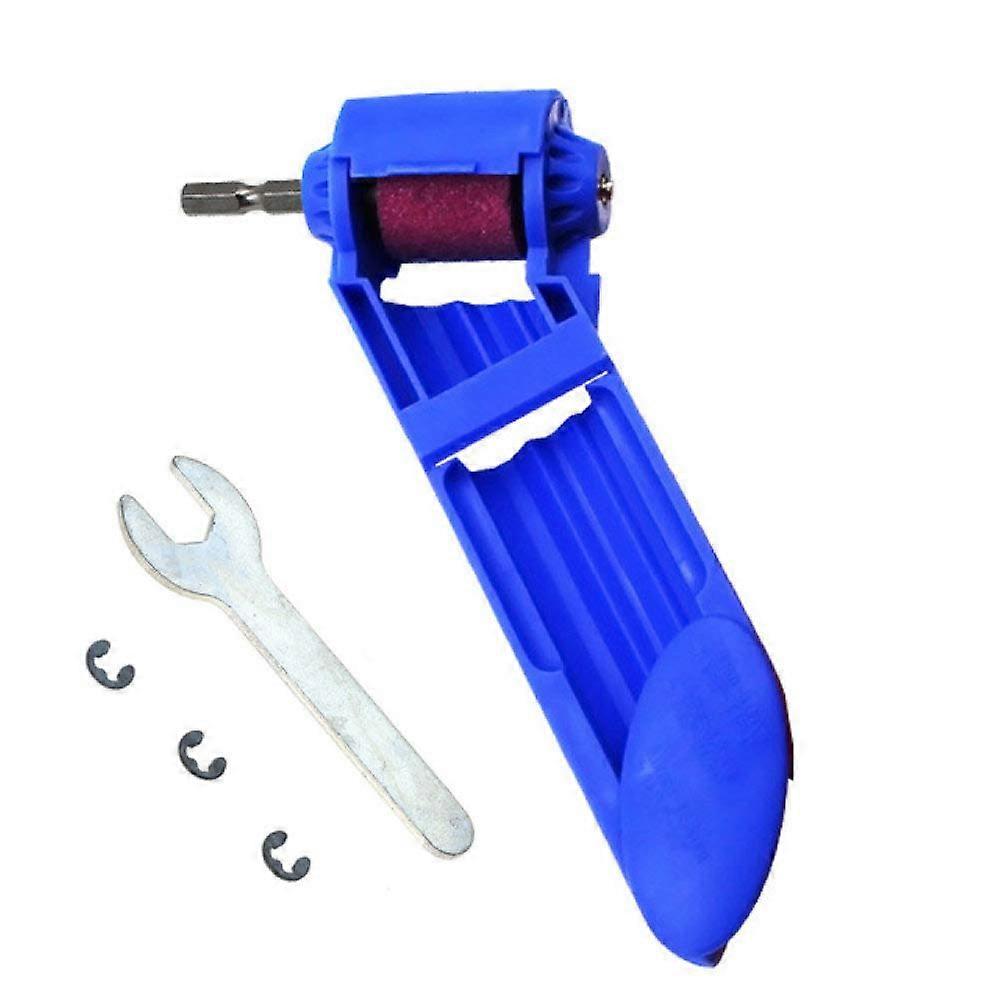 2-12.5mm Portable Drill Bit Sharpener Corundum Grinding Wheel for Titanium Drill Bits, Blue Hand Tool
