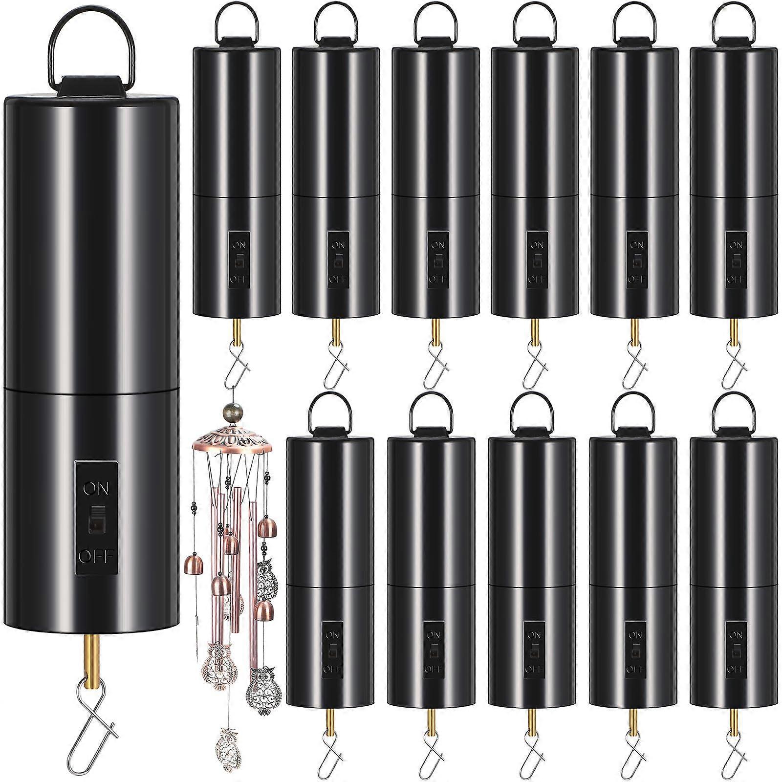 12 Pieces Wind Spinner Motor Hanging Black Rotating Motor Battery Operated Rotatable Hook Display