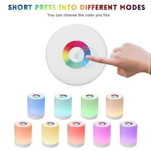 Touch Sensor Night Light USB Rechargeable LED Bedside Desk Table Lamp Dimmable