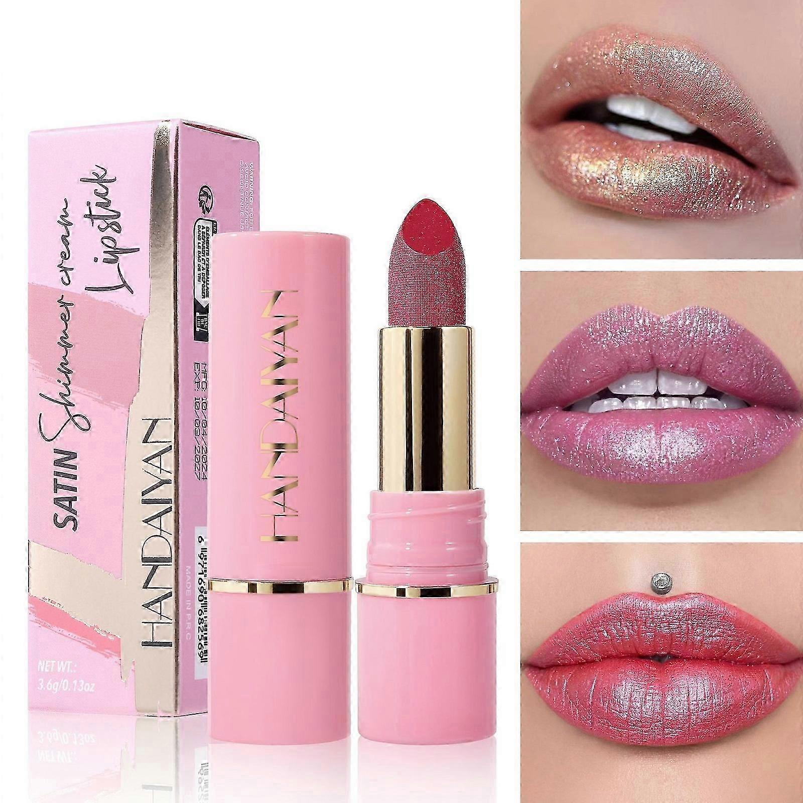 Rouge à lèvres scintillant métallique, rouge à lèvres scintillant longue durée, baume à lèvres hydratant waterproof scintillant, maquillage pour les lèvres hautement pigmenté